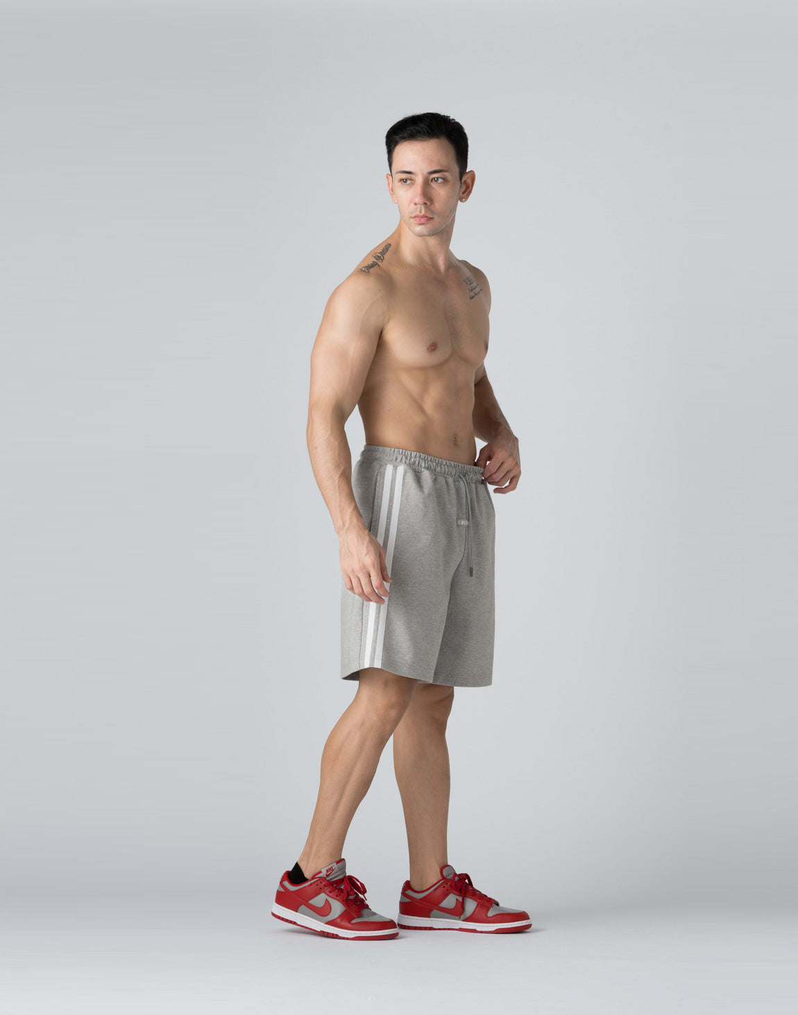 CRONOS ショートパンツ CRONOS Mechanical stretch shorts【BLACK×YELLOW】