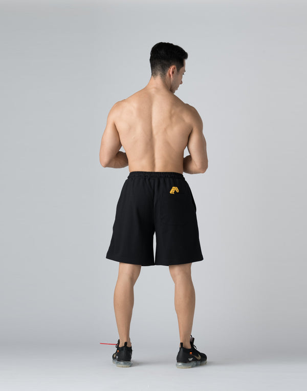 CRONOS DOUBLE STRIPES SHORTS【BLACK×YELLOW】