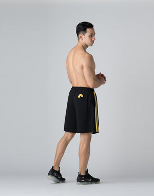 CRONOS DOUBLE STRIPES SHORTS【BLACK×YELLOW】