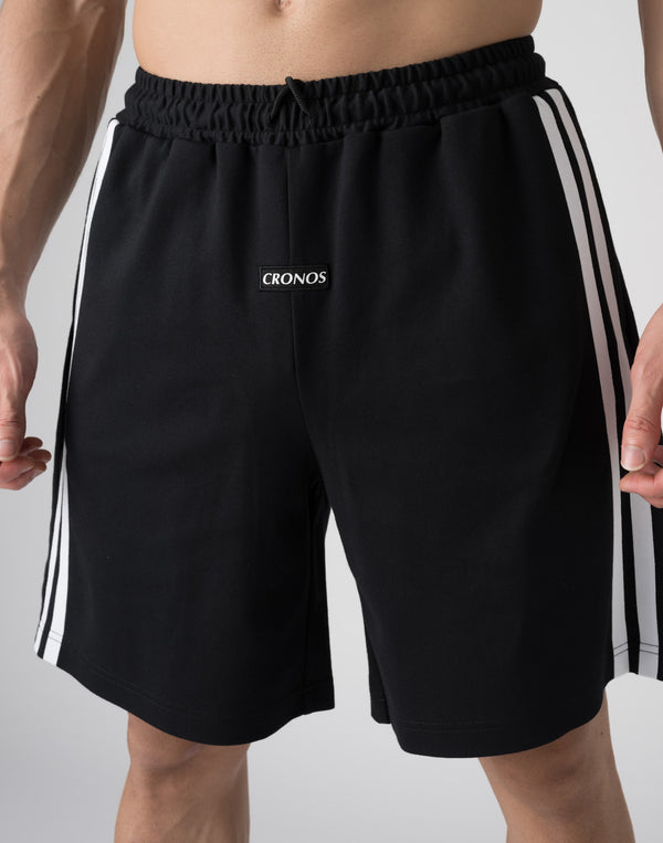 CRONOS DOUBLE STRIPES SHORTS【BLACK×YELLOW】