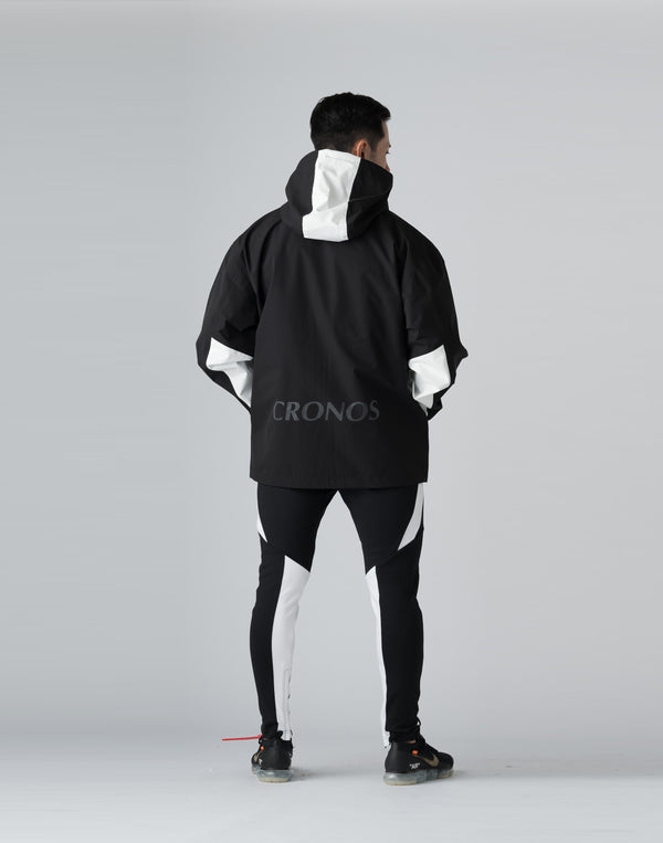 CRONOS 機能外套 [黑×白]