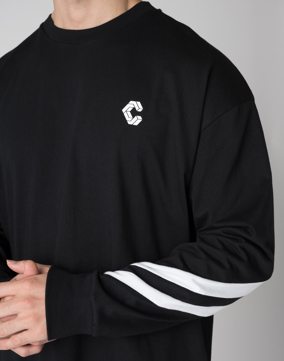 CRONOS DOUBLE STRIPES LONG SLEEVE【BLACK】 – クロノス CRONOS Official Store