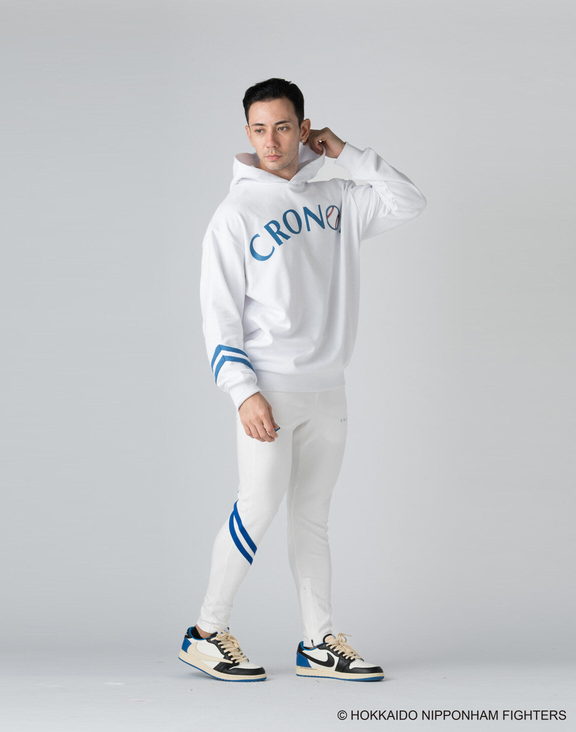 CRONOS×FIGHTERS HOODIE【WHITE】 – クロノス CRONOS Official Store