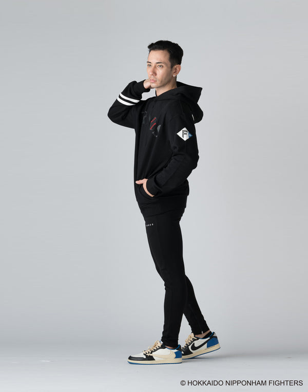 CRONOS×FIGHTERS HOODIE【BLACK】