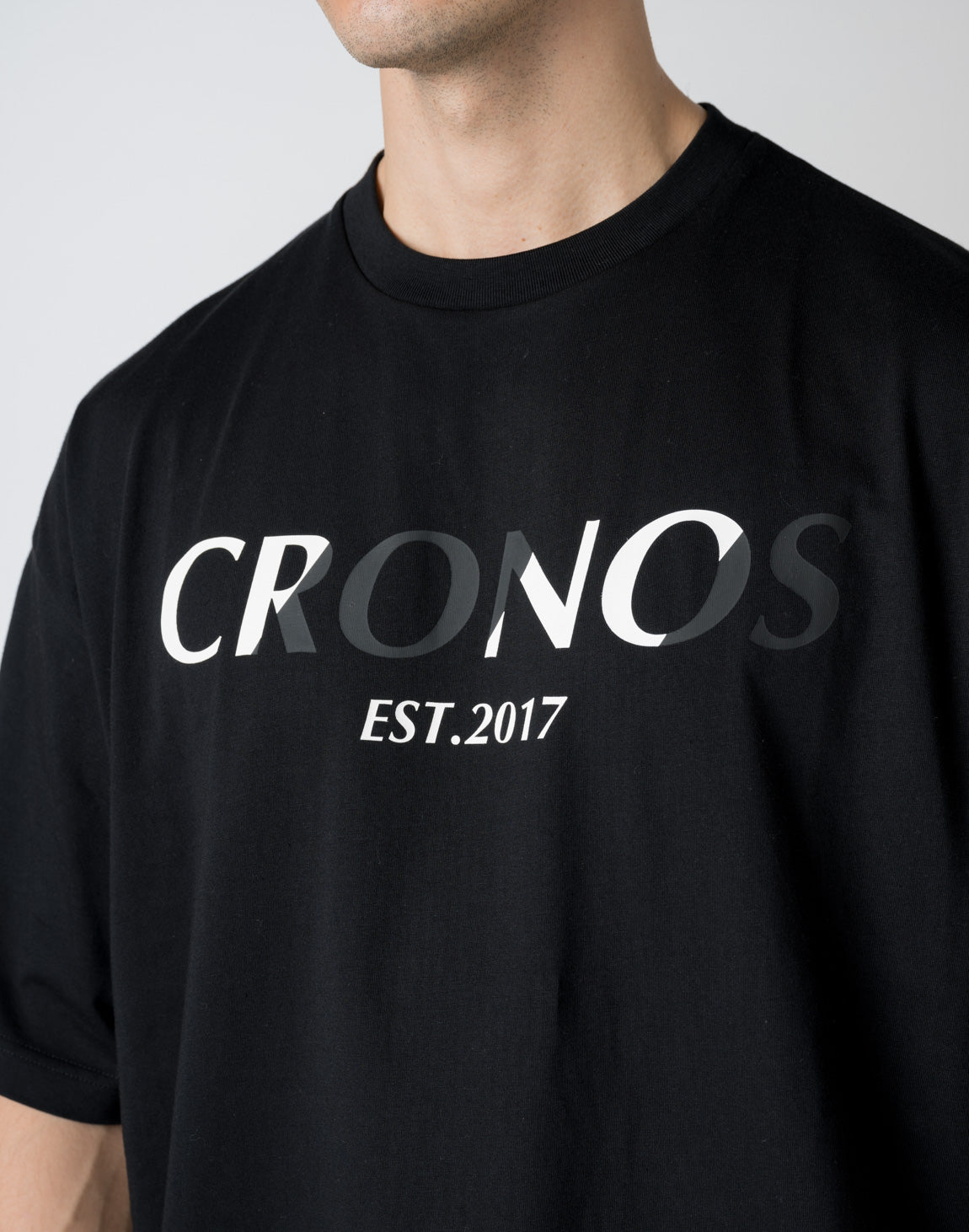 CRONOS FRONT BACK CONTRAST T-SHIRT【BLACK】 – クロノス CRONOS Official Store