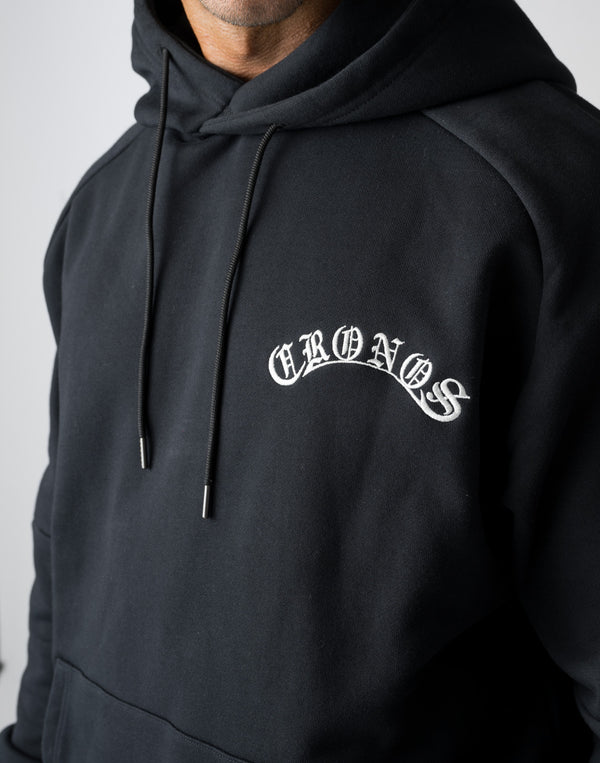 CRONOS 黑體字連帽衫 [奶油色]