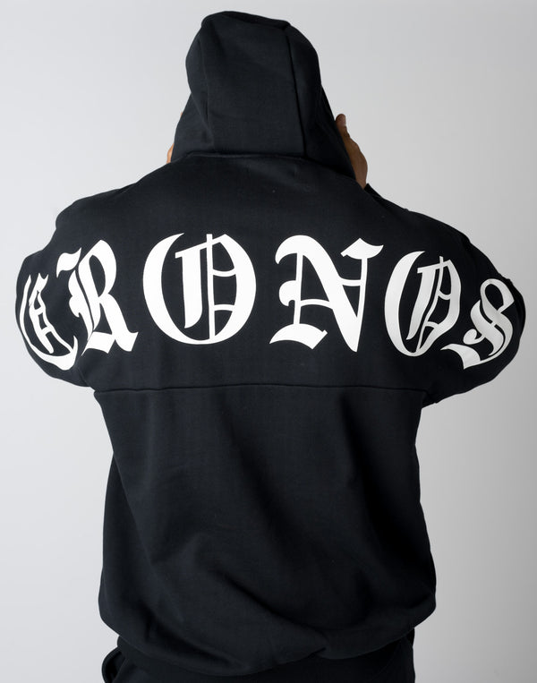 CRONOS 黑體字連帽衫 [奶油色]