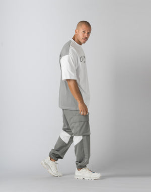 CRONOS FRONT BACK CONTRAST T-SHIRT【WHITE】