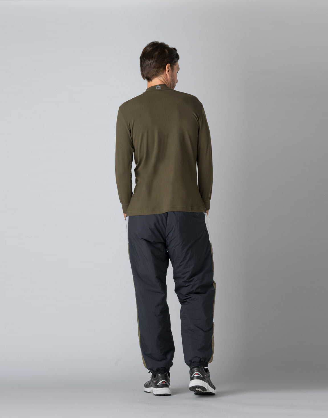 クロノスロンT CRONOS SHOULDER REGION LINE LONG SLEEVE T 【BLACK