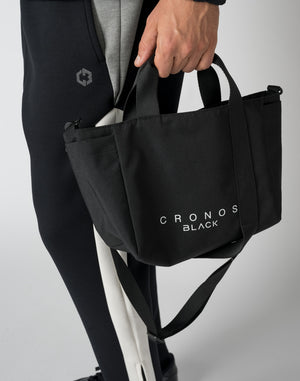 CRONOS BLACK TOTE BAG [BLACK]