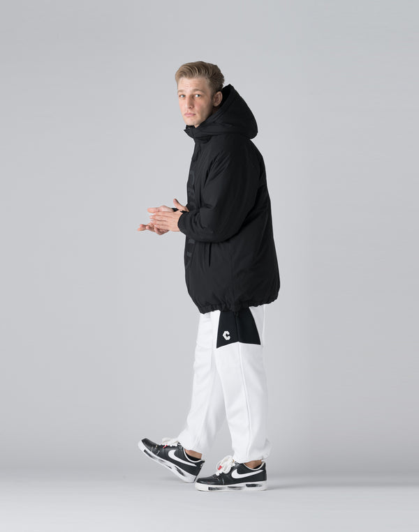 CRONOS Padded hooded jacket【BLACK】