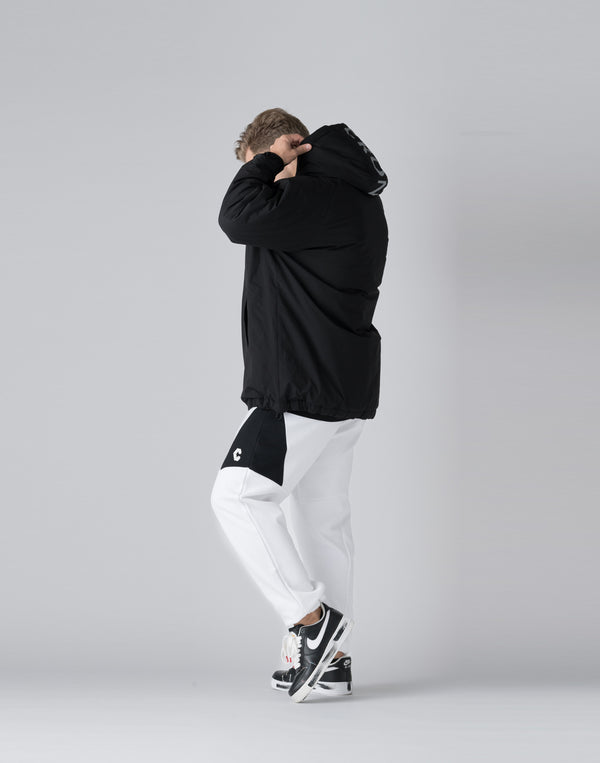 CRONOS Padded hooded jacket【BLACK】