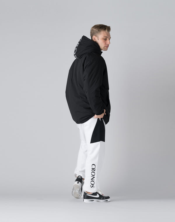 CRONOS Padded hooded jacket【BLACK】