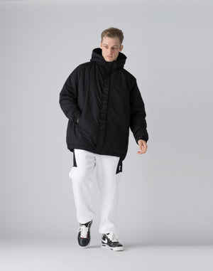 CRONOS Padded hooded jacket【BLACK】