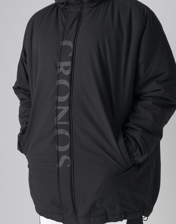 CRONOS Padded hooded jacket【BLACK】