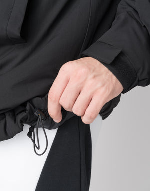 CRONOS Padded hooded jacket【BLACK】