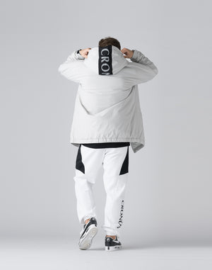 CRONOS Padded hooded jacket【ICE GRAY】