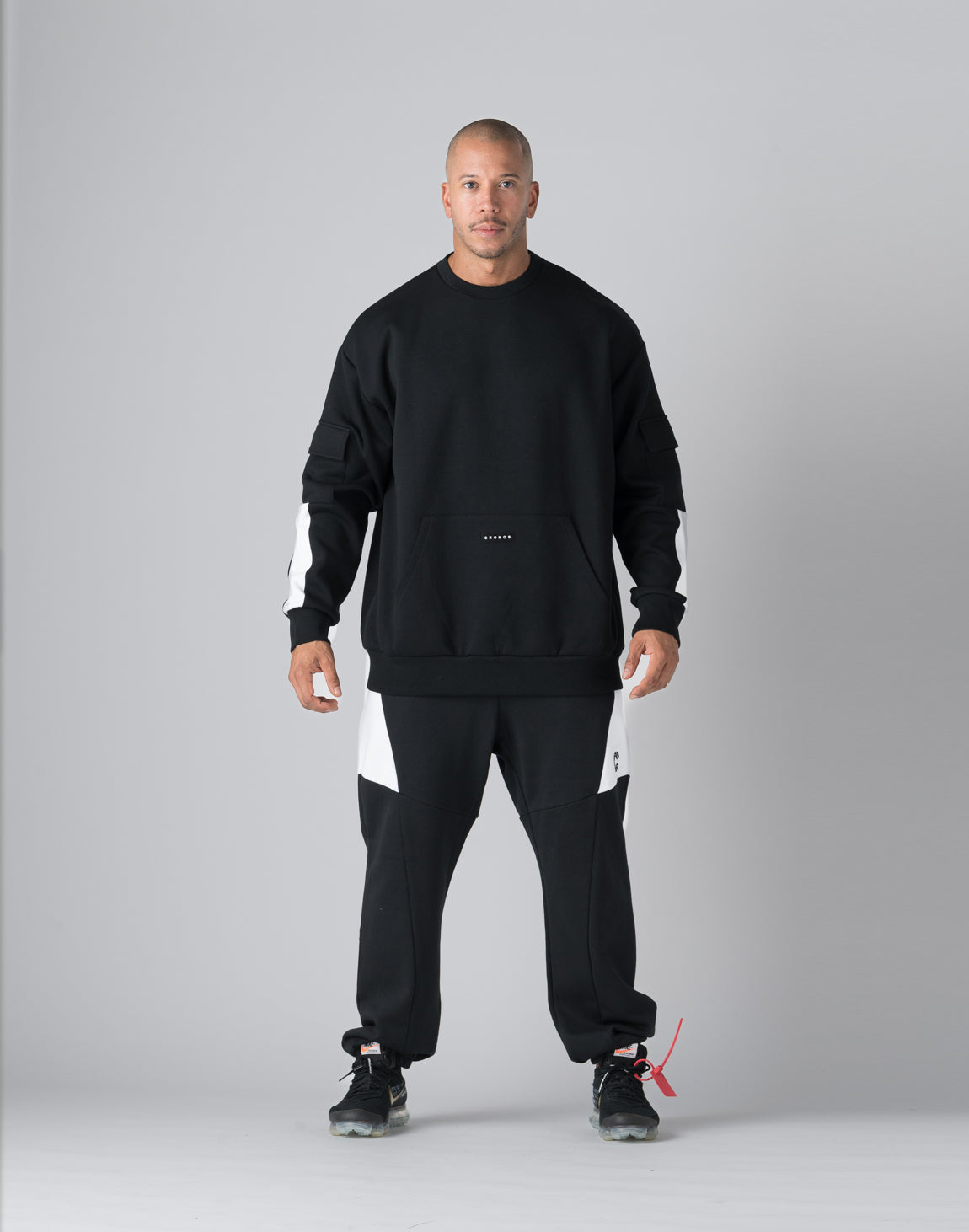 CRONOS Cargo sweatshirt【BLACK】 – クロノス CRONOS Official