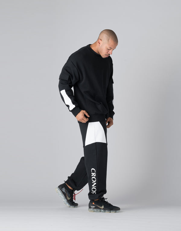 CRONOS  Brushed lining pants【BLACK】