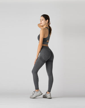 CRONOS WOMEN STYLE UP LEGGINGS【GRAY】