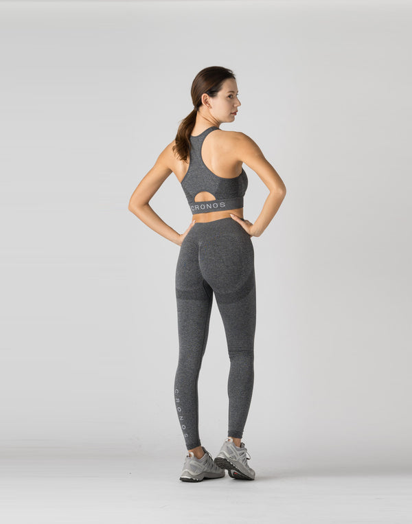 CRONOS WOMEN STRETCH BRA【GRAY】