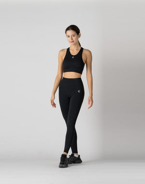 CRONOS WOMEN STYLE UP LEGGINGS【BLACK】