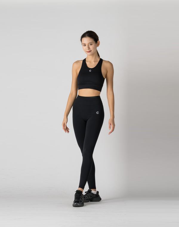 CRONOS WOMEN STYLE UP LEGGINGS【BLACK】