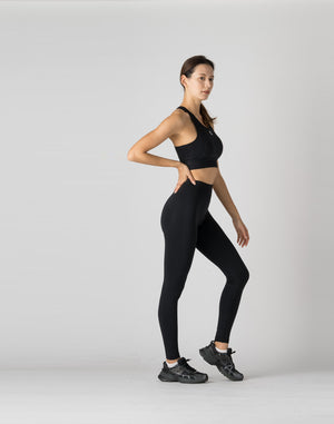 CRONOS WOMEN STYLE UP LEGGINGS【BLACK】