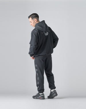 CRONOS Reflector Print Sweat Long Pants【BLACK】