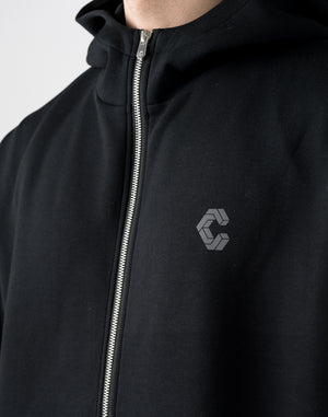 CRONOS Reflector Print Zip Foodie【BLACK】