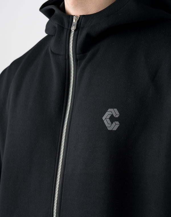 CRONOS Reflector Print Zip Foodie【BLACK】