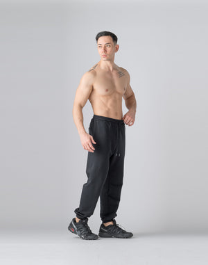 CRONOS Reflector Print Sweat Long Pants【BLACK】