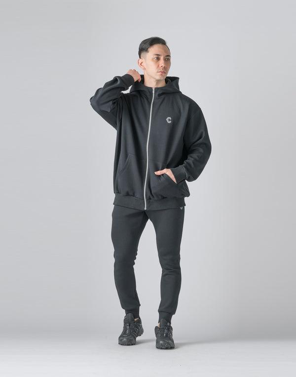 CRONOS Reflector Print Zip Foodie【BLACK】