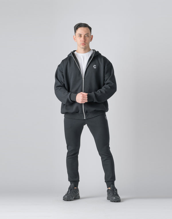 CRONOS Reflector Print Zip Foodie【BLACK】