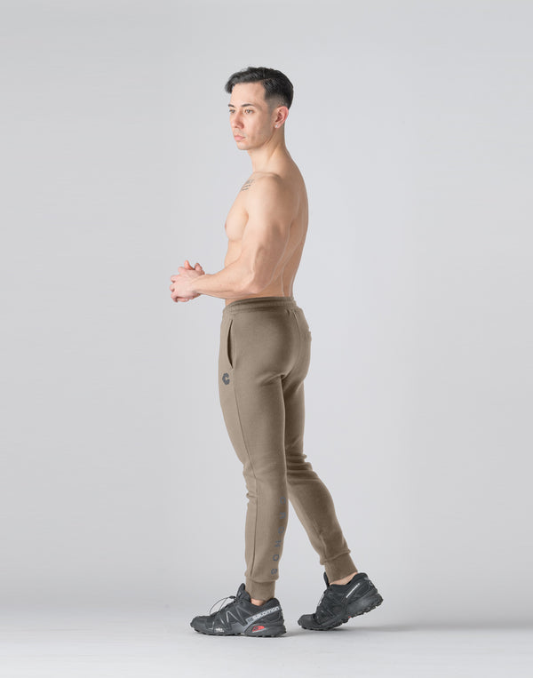 CRONOS Reflector Print Long Pants [TAUPE]