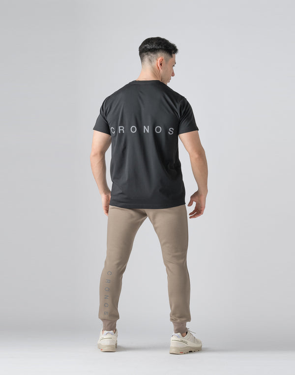CRONOS Reflector Print Long Pants [TAUPE]