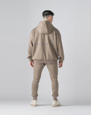 CRONOS Reflector Print Long Pants [TAUPE]