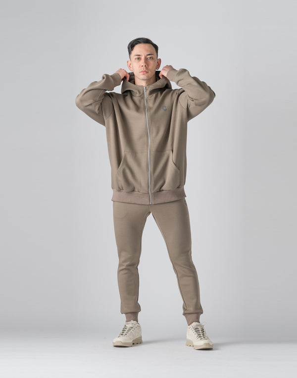 CRONOS Reflector Print Long Pants [TAUPE]