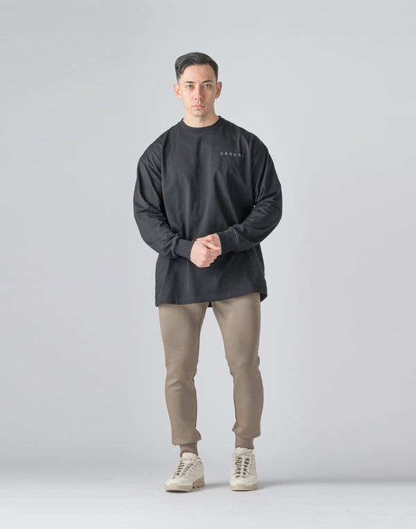 CRONOS Reflector Print Long Pants [TAUPE]