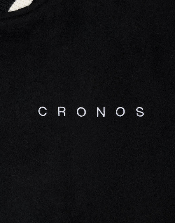CRONOS STRETCH VARSITY JACKET [BLACK]