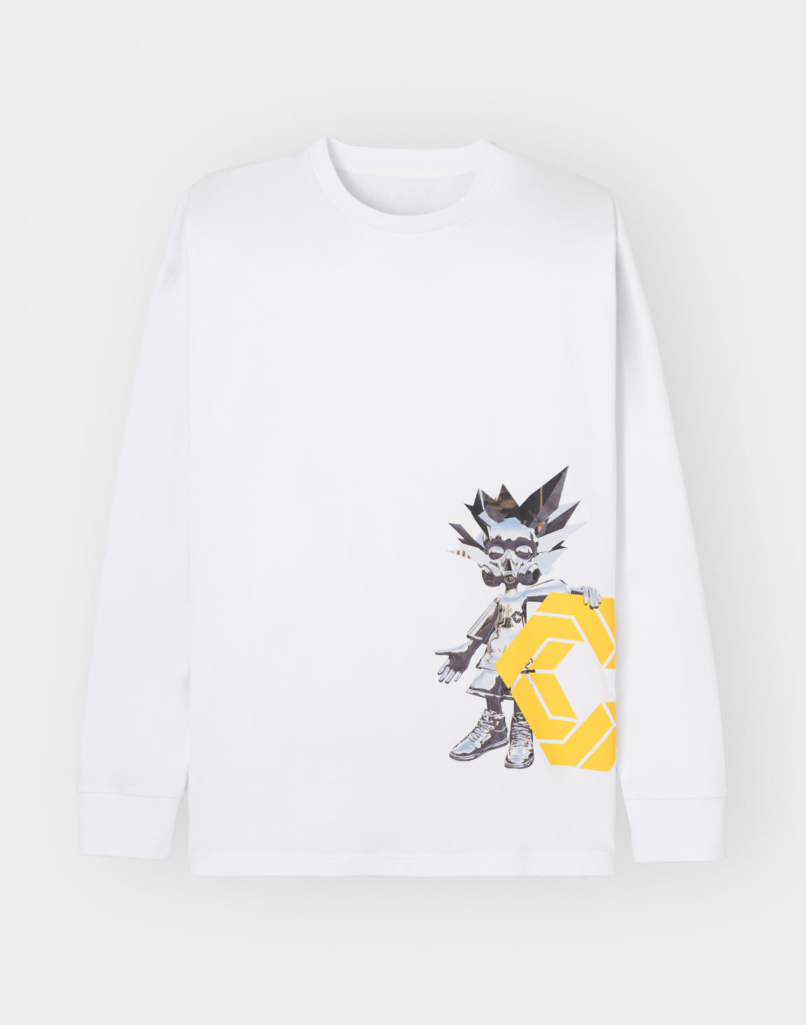 クロノス CRONOS セットアップ ロゴプリント 刺繍 刻印 アイボリー L CRONOS×OLYMPIA LONGSLEEVE【WHITE】