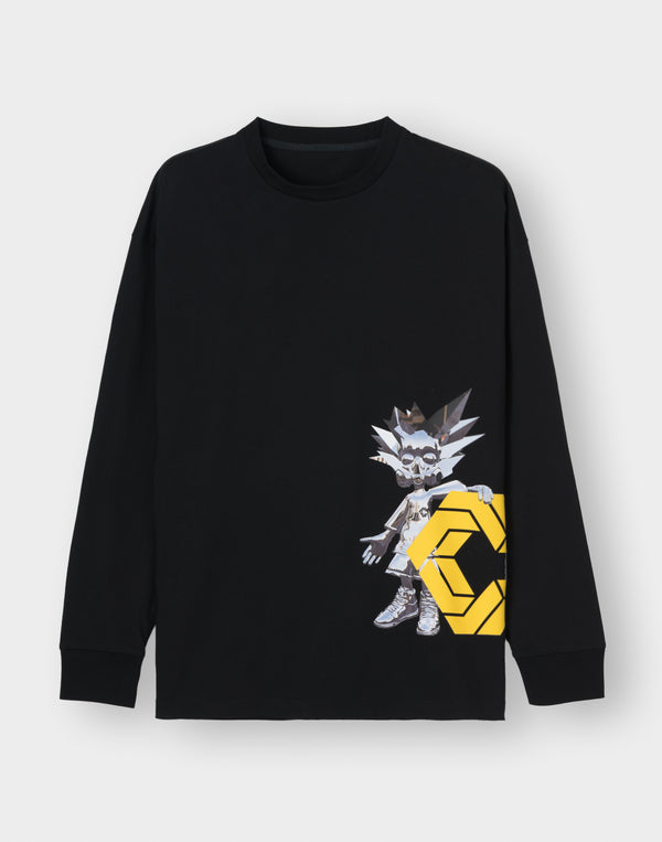 CRONOS × KAREZMAD ARTWORK  L/S TEE【BLACK】