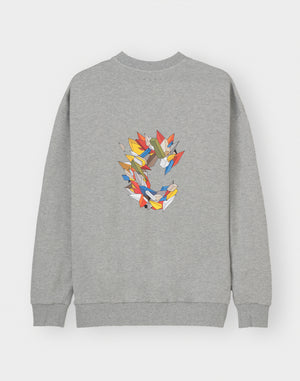 CRONOS × KAREZMAD ARTWORK SWEAT TRAINER【GRAY】