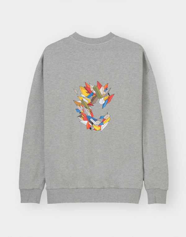 CRONOS × KAREZMAD ARTWORK SWEAT TRAINER【GRAY】