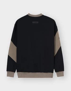 CRONOS MODERN LITE SWEAT [BLACK×TAUPE]