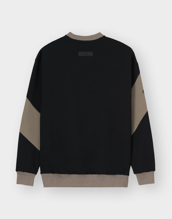 CRONOS MODERN LITE SWEAT [BLACK×TAUPE]