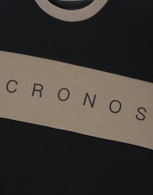 CRONOS MODERN LITE SWEAT [BLACK×TAUPE]
