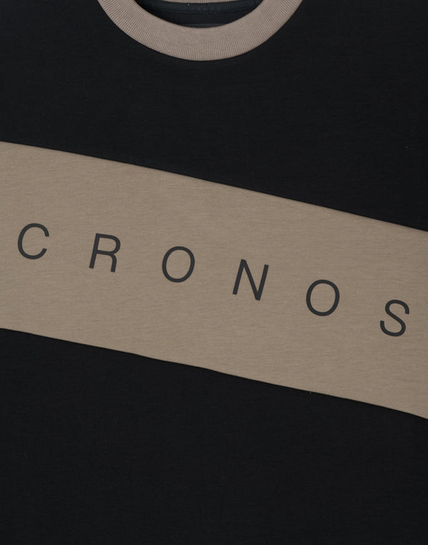 CRONOS MODERN LITE SWEAT [BLACK×TAUPE]