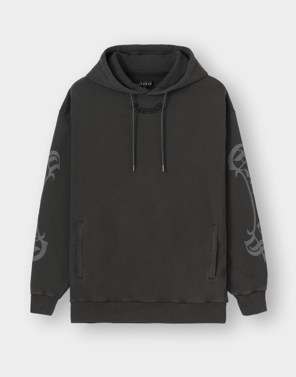 トップス CRONOS BLACKLETTER HOODIE V BLACKxBLACK CRONOS BLACKLETTER HOODIE [V BLACK×WHITE]