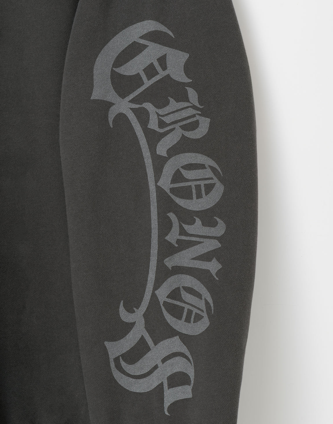 CRONOS BLACKLETTER HOODIE [V BLACK×WHITE]